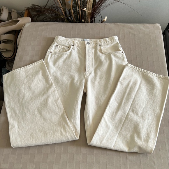 Agolde Low Slung Buggy Straight Leg Jean in Solar - Picture 4 of 16